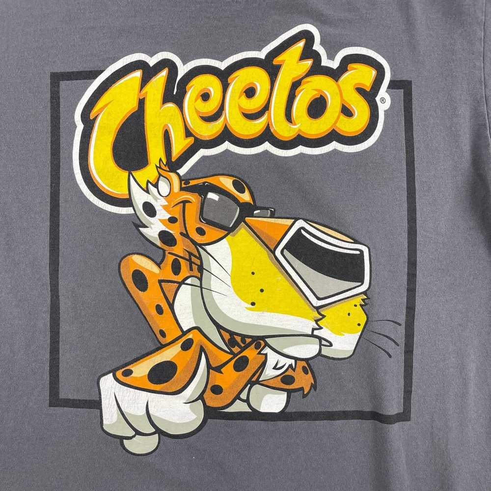 Cheetos‎ Mens Medium Gray T-Shirt Chester Cheetah Graphic Tee